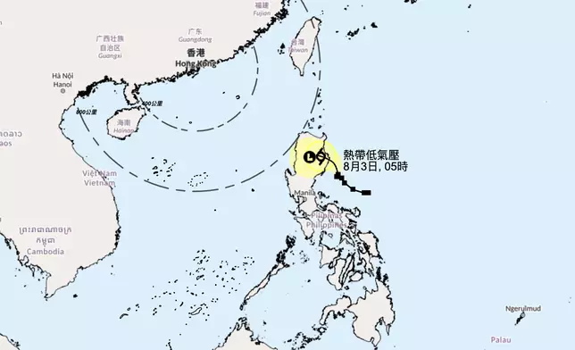 天氣。香港天文台圖片