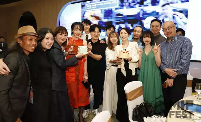 周家怡、蔡思韵及導演胡翠兒上星期出席馬來西亞國際電影節。