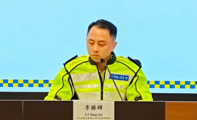 警察新界南總區交通部執行及管制組署理總督察李勝輝。