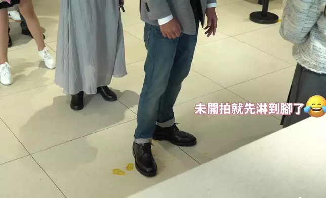 正式拍攝，郭柏妍成功將咖喱汁潑向高海寧，但潑張頴康則失敗，只淋在對方鞋上。