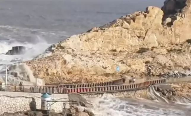 浙江9歲童遭捲走。微博圖片