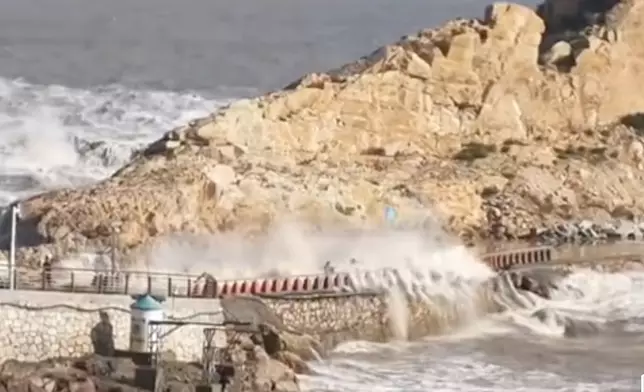 浙江9歲童遭捲走。微博圖片