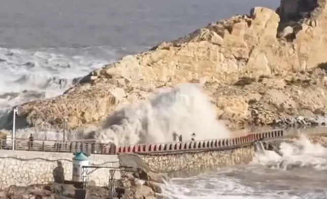 浙江9歲童遭捲走。微博圖片