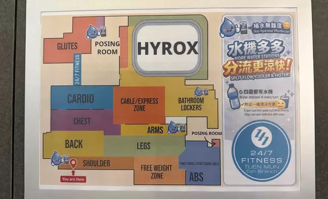24/7 FITNESS屯門第五分店。B.Y. Google圖片