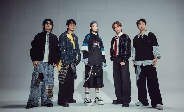 (左起) Laurence Lo、Harry Kwan、Gigi炎明熹、Edwin Tong、James Wu