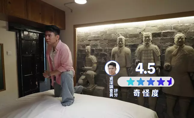 行仔、揚揚直言民宿古怪度為歷來最高。