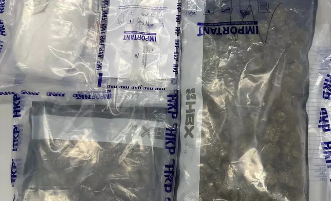 檢獲的證物。警方提供