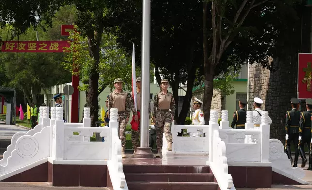 第十九屆香港青少年軍事夏令營暨第十三屆香港大學生軍事生活體驗營星期日（8月16日）舉行結業典禮。巴士的報記者攝