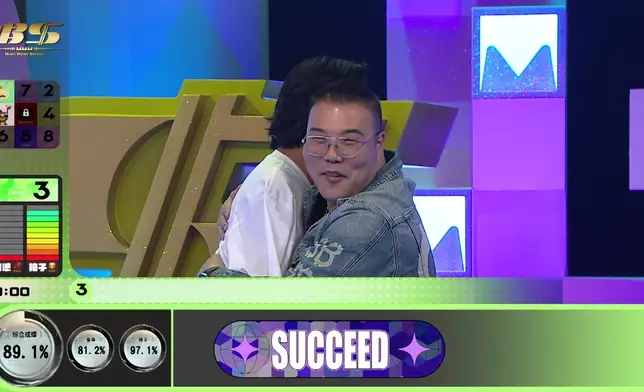 挑戰Level 3《演員》，緊張到忘記歌詞，但最後成功過關。
