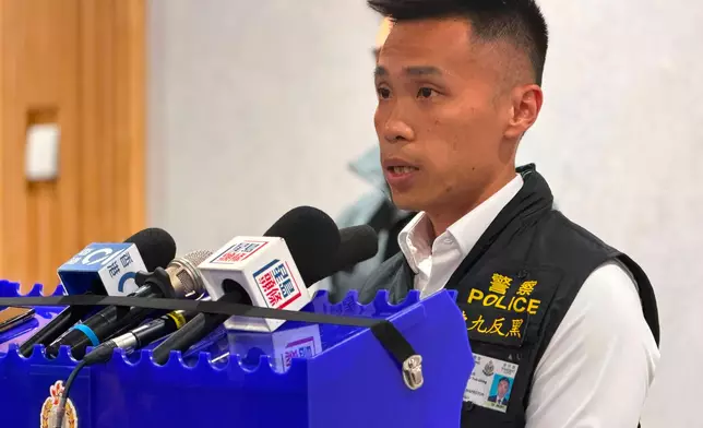 東九龍總區反三合會行動組第一隊高級督察黃煜程。