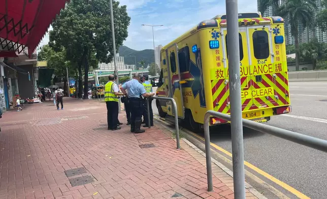 救護車到場。彭兆基FB