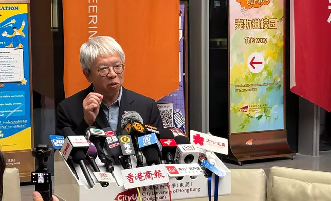 香港城市大學（東莞）副校長、講席教授趙志裕。巴士的報記者攝