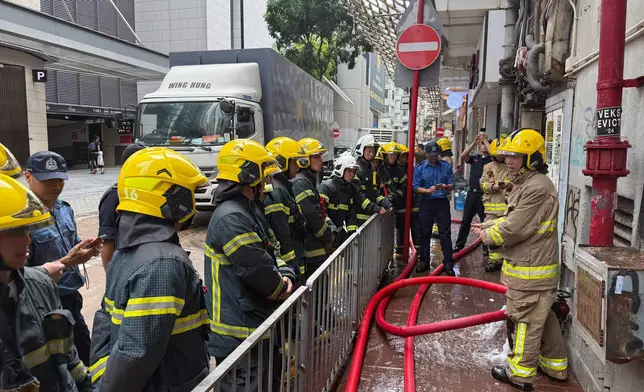 銅鑼灣軒尼詩大廈一級火警 粵港澳三地消防跨境交流實地觀摩