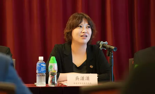 香港貿發局華中代表吳瀟瀟。巴士的報記者攝