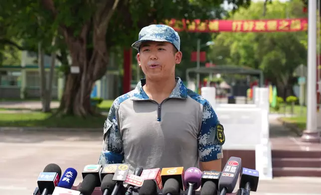 第十三屆香港大學生軍事生活體驗營學員許洲源