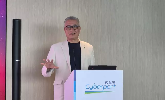 數碼港行政總裁鄭松岩。巴士的報記者攝