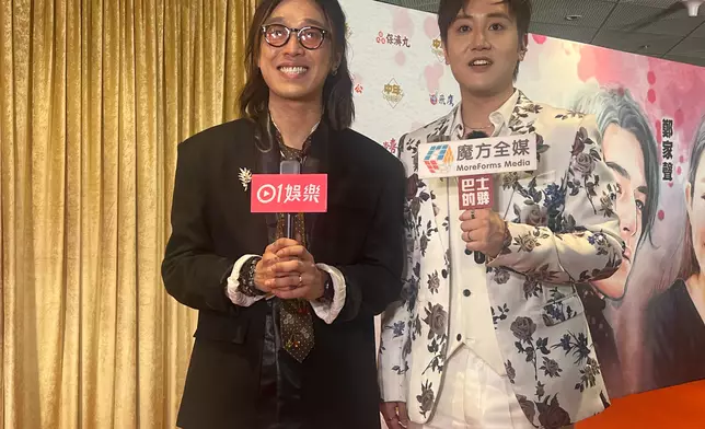止步10強無緣晉級的鄭仲豪與陳旭培為今晚的決賽擔任暖場嘉賓。巴士的報記者攝