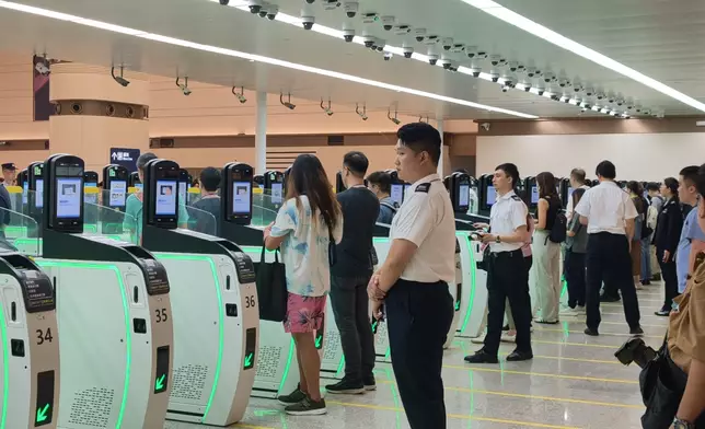 皇崗口岸下午演練。巴士的報記者攝