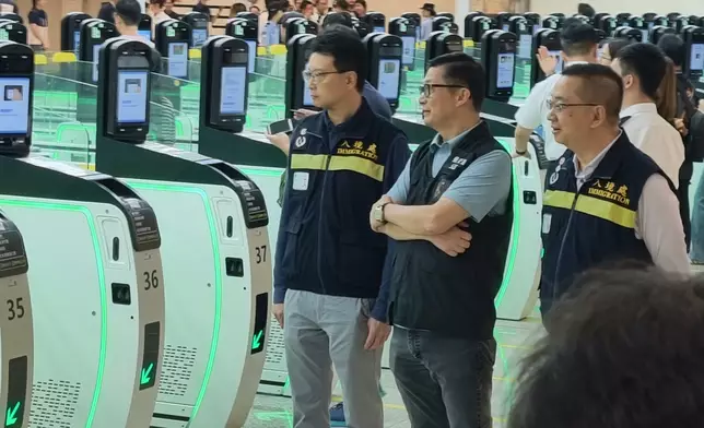 皇崗口岸下午演練。巴士的報記者攝