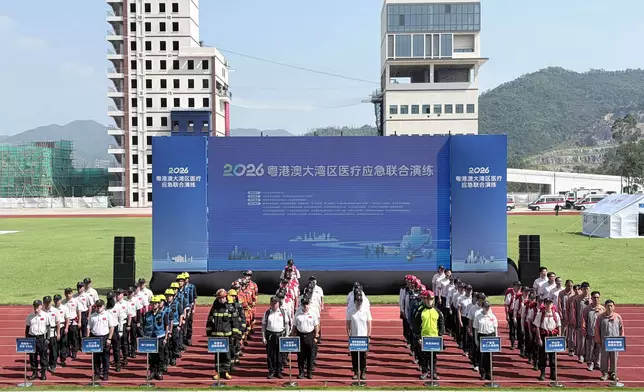 消防處赴珠海參與粵港澳大灣區醫療應急聯合演練
