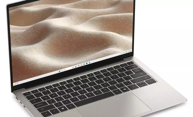 全新Dell 14S配備全高清網絡鏡頭、立體聲揚聲器及Wi-Fi 6E。 AP圖片