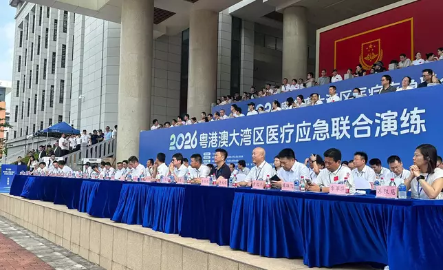消防處赴珠海參與粵港澳大灣區醫療應急聯合演練