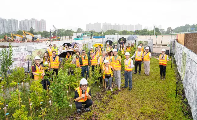 土木工程拓展署辦粉嶺北都市微森林技術參觀 樹苗一年半最高逾2米