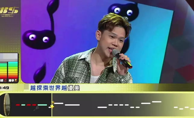 柯文立挑戰《自動勝利Let’s Fight》，第一粒音已經唱到走晒音。