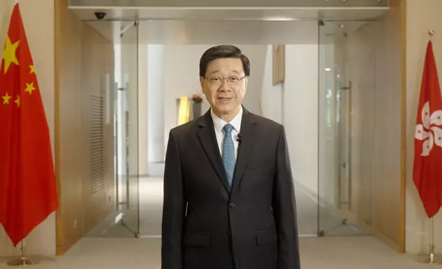 行政長官李家超將於9月16日發表《香港第一個五年規劃》，並同步推出新一份施政報告。李家超fb影片截圖
