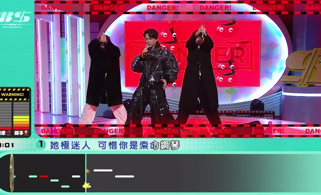 森美挑戰Level 1《今期流行》，一邊唱一邊跳。