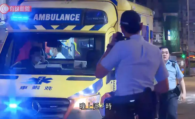 深水埗大南街火警。有線新聞截圖