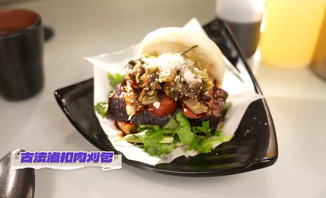 古法滷扣肉刈包適合膽固醇挑戰者。