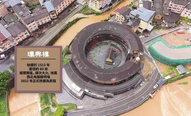 土樓改建成的酒店，設備現代化。