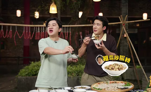 祖藍親自下廚，呢款「祖藍炒腸粉」色香味俱全，Alan食完之後讚不絕口。