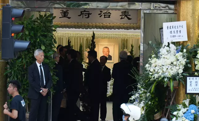 董建華設靈。巴士的報記者攝
