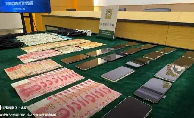 粵澳兩地警方搗破跨境賣淫集團。司警教室FB視頻截圖