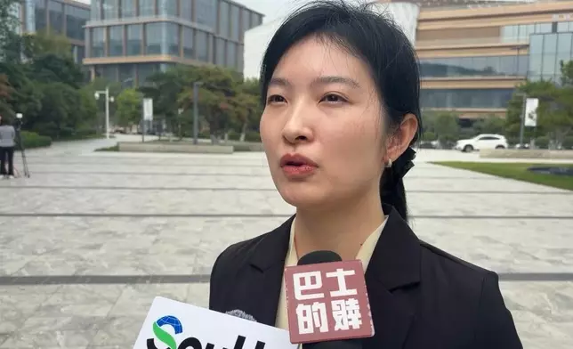 西安高新科金產服發展有限公司副總經理辛茹。巴士的報記者攝