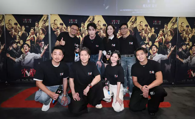 《空槍》昨晚（24日）於圓方舉行首映暨慶中秋見面會，導演韓延與朱一龍、衛詩雅、李施嬅、袁富華等出席。