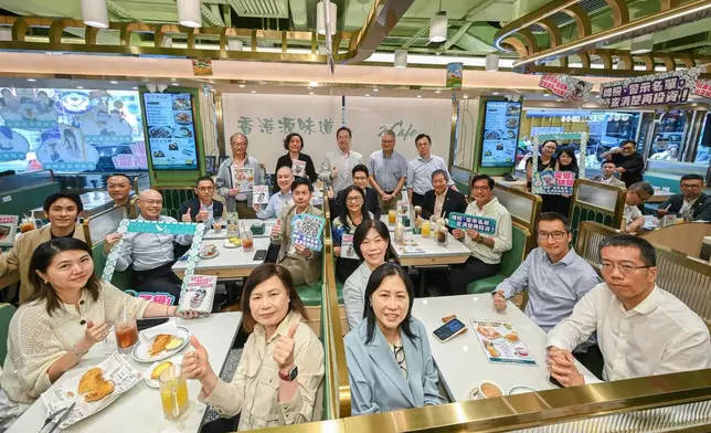 證監會首次將防騙宣傳帶入茶餐廳，選址中環一間茶餐廳舉行啟動禮。黃偉綸FB圖片
