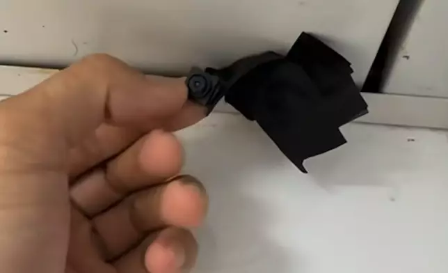 連鎖健身中心被揭發更衣室假天花內暗藏針孔攝錄鏡頭。threads圖片