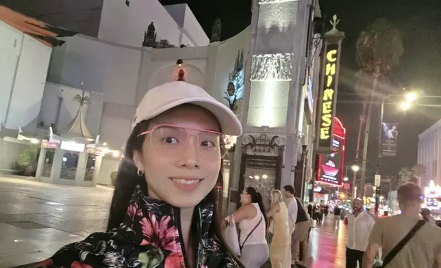 林穎施在美國期間參觀不同景點吸收養分。