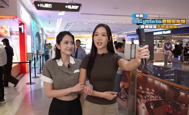 Amber、Michelle雙雙到尖沙嘴搵食。