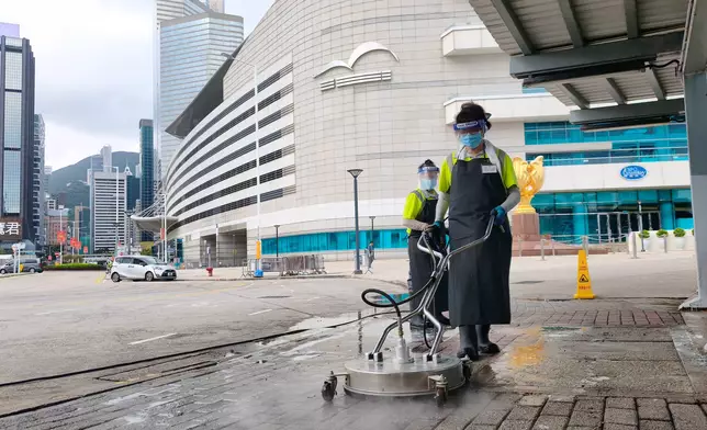 食環署加強堅尼地城會展一帶清潔巡查 迎國慶黃金周