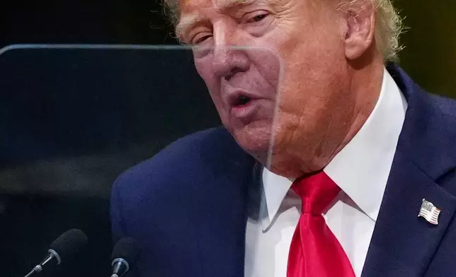 總統特朗普在聯合國總部向聯合國大會發言。攝於2026年9月22日周二。(美聯社圖片/Julia Demaree Nikhinson) AP圖片