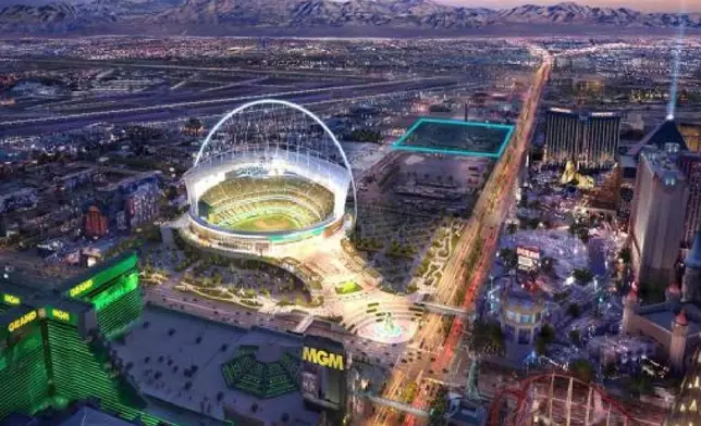 拉斯維加斯大道土地融資，為近期一項信貸執行。 AP圖片