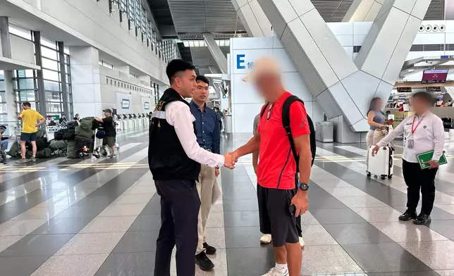 政府協助一名在菲律賓完成服刑的港人返港 政府新聞處圖片