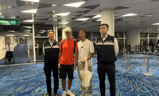 政府協助一名在菲律賓完成服刑的港人返港 政府新聞處圖片