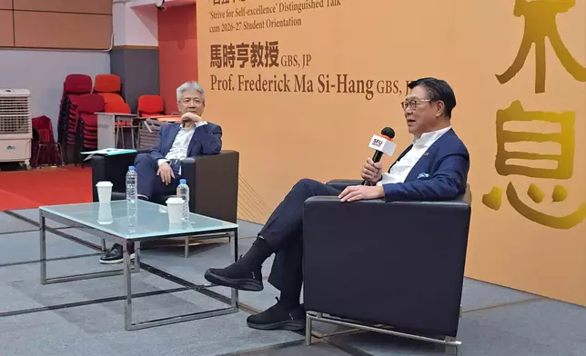 香港貿發局主席馬時亨於聖方濟各大學迎新日上分享人生經驗