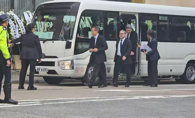 財政司司長是陳茂波抵達。巴士的報記者攝