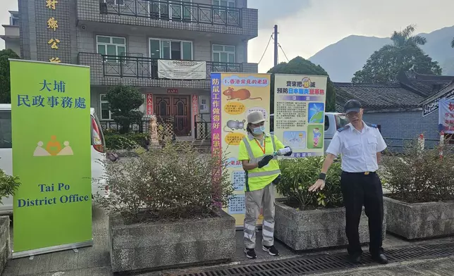 大埔民政處聯同食環署康文署辦宣傳活動 推廣防蚊防鼠信息